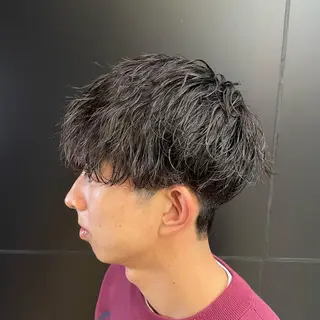 ミディアム メンズ 【柏メンズパーマ職人 】店長　KAZUMAのヘアスタイル