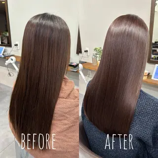 ロング 縮毛矯正、髪質改善／ 松田 龍之介のヘアスタイル