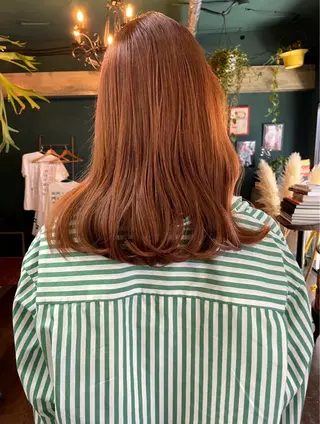 セミロング カラー 仲村 真里奈のヘアスタイル