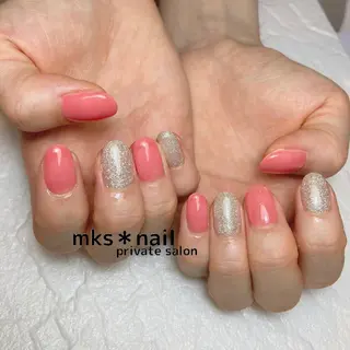 ネイル mks＊nail //  枚方長尾のネイルデザイン