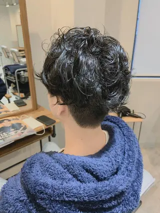 ショート パーマ メンズ 韓国hair🦋 Nanaのヘアスタイル