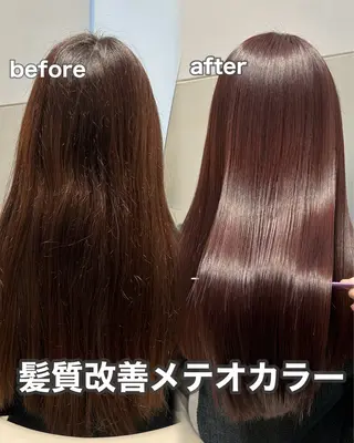 ロング カラー 🩷韓国ヘア/ヨシン モリ🩷Maikaのヘアスタイル