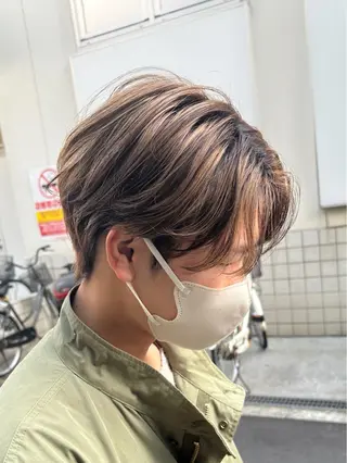 カラー メンズ ハイトーンショート 特化吉田義隆のヘアスタイル