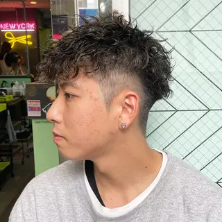 パーマ メンズ 渋谷/フェード/ 國分 翔のヘアスタイル
