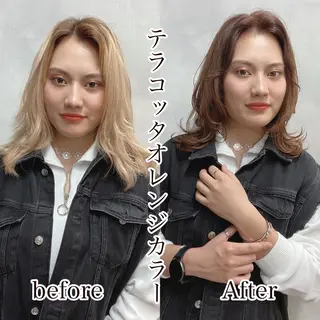 ショート カラー ヘアアレンジ LAVENDIA 初音のヘアスタイル