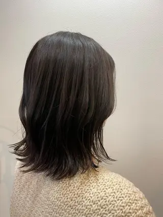 ミディアム カラー ノンダメージサロン/ 豊中/美容室のヘアスタイル