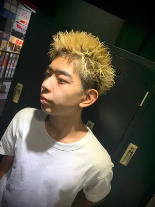 ショート メンズ メンズパーマ/難波/ 心斎橋　室園亮佑のヘアスタイル