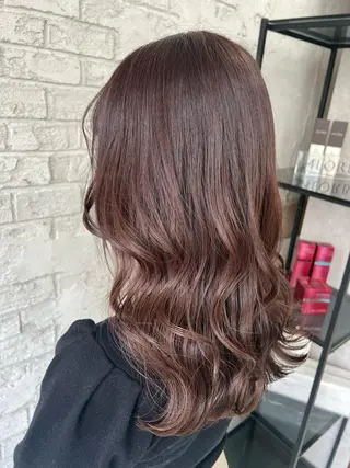 セミロング カラー エクステ＆艶カラー 🎀YURINA🎀のヘアスタイル