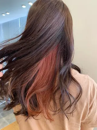 ロング カラー 開發 紗貴のヘアスタイル