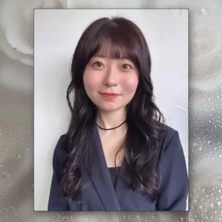 ロング カラー ルプラボウ/豊川/ 美髪カラー/アヤカのヘアスタイル