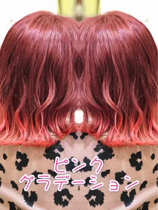 ミディアム カラー 永島 桜のヘアスタイル