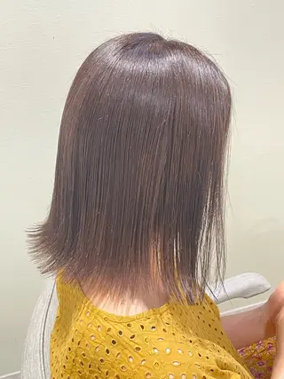 ミディアム カラー 髪質改善/ボブ /雷賀のヘアスタイル