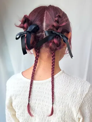 ロング ヘアアレンジ Ciete Shioriのヘアスタイル