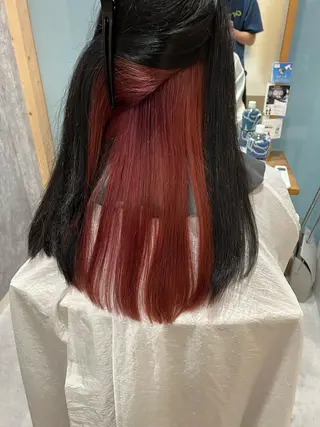 セミロング カラー ヘアアレンジ 🌈髪質改善・美髪矯 正・平野瀬乃🌈のヘアスタイル