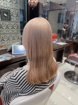 セミロング カラー 北條 一真のヘアスタイル