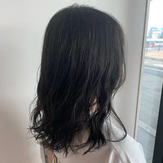 ミディアム カラー 早稲田/ショート/ 髪質改善/艶カラーのヘアスタイル