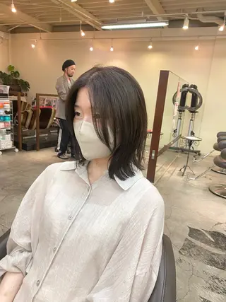 ミディアム カラー ウチダ ユウヤのヘアスタイル