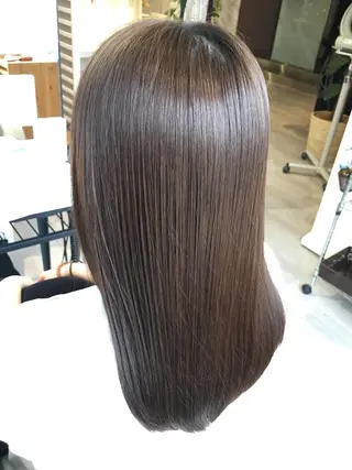 セミロング カラー 金子 富士のヘアスタイル