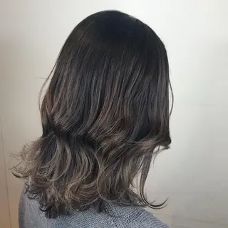 ミディアム カラー ヘアアレンジ 烏丸韓国ヘア🇰🇷 ayaka🎀のヘアスタイル