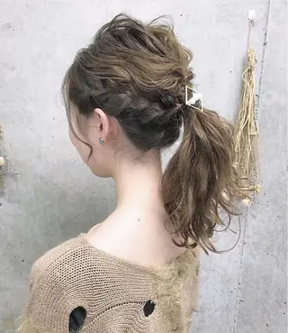 セミロング カラー ヘアアレンジ Satsuki ✂︎♡のヘアスタイル