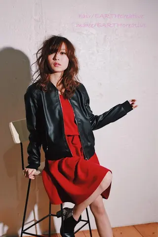 セミロング カラー 岡本 尚晃のヘアスタイル