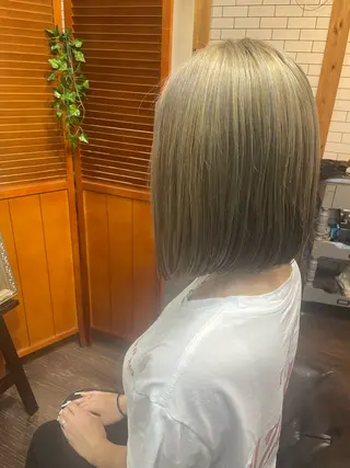 ミディアム カラー 髪質改善カラー💛 NANOHAのヘアスタイル