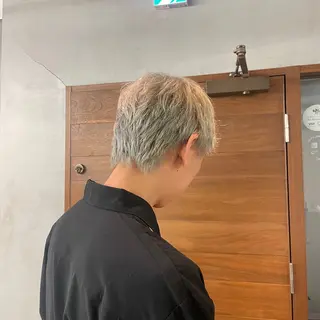 ショート カラー メンズ 🎨透明感カラー/ ハイライト/近藤怜那のヘアスタイル