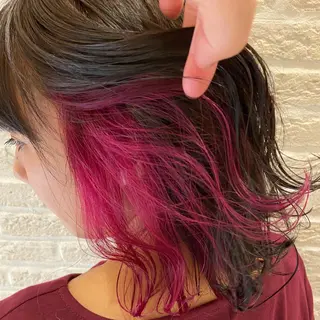 セミロング カラー パーマ 北岡 慶子 大宮駅西口徒歩3分のヘアスタイル
