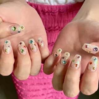 ネイル By moonネイル 🌷ワンホン/韓国風のネイルデザイン