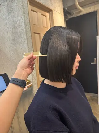 ショート カラー パーマ REONA🪽✨薬院 レイヤーカット🫧のヘアスタイル
