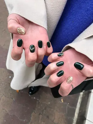 ロング カラー ヘアアレンジ キッズ ネイル マツエク・マツパ 福田 加奈のネイルデザイン