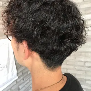 パーマ メンズ 佐々木 千夏のヘアスタイル