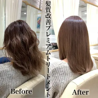 セミロング 韓国ヘア×髪質改善 ⭐️谷遼平⭐️のヘアスタイル