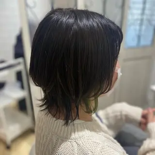 ショート カラー メンズ キッズ ✂︎ショート、ボブ、 レイヤー🩵YUMIのヘアスタイル