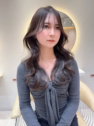 セミロング カラー 縮毛矯正✨🫧 レイヤー川村利幸のヘアスタイル