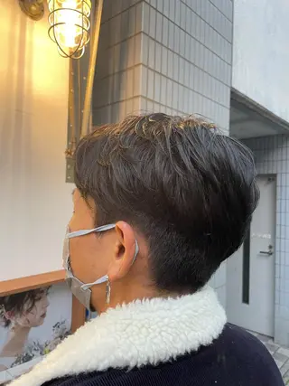 カラー メンズ 福田千尋/インナー カラー/縮毛矯正のヘアスタイル