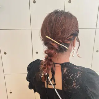 セミロング ヘアアレンジ 🌷川崎/ボブ/ アレンジ/コトネ🌷のヘアスタイル