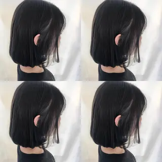 ミディアム カラー 小栗 麻衣のヘアスタイル