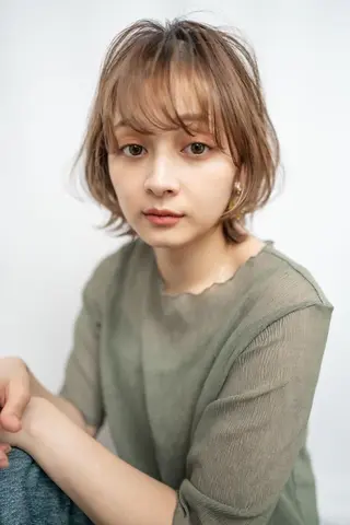 ミディアム カラー ヘアアレンジ クドウレイ fifth渋谷のヘアスタイル