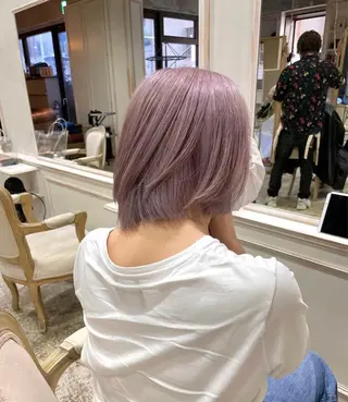 ショート 美髪矯正 透明感 カラー⭐️ユウキのヘアスタイル