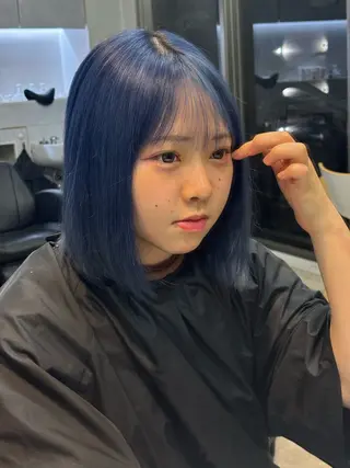 ミディアム カラー メンズカット ／ パーマ ／ コハのヘアスタイル