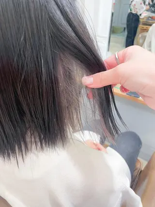 セミロング カラー ✨カラー支持No.1 🧸ワキ カナコ🧸のヘアスタイル