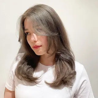 セミロング カラー ハッシュカット/艶感 カラー/ユウキ✨のヘアスタイル