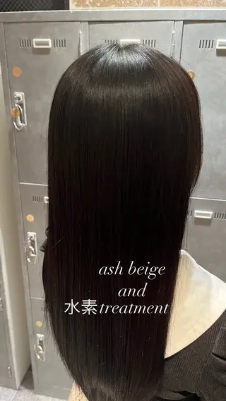 ロング 艶髪/透明感カラー/ METEO/山田凌大のヘアスタイル