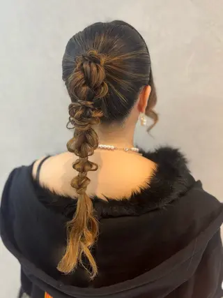 ロング ヘアアレンジ 🫧みひろ🫧カット カラーモデル募集のヘアスタイル