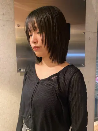ミディアム YUUKI/ウルフ .ボブパーマのヘアスタイル