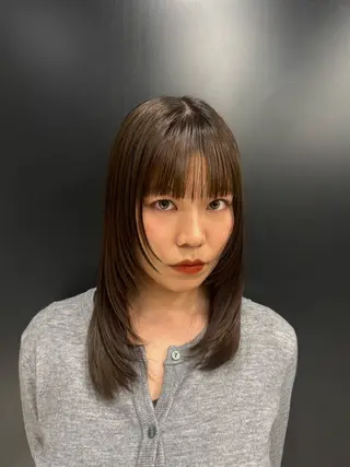 ロング LANVERY所属・カットモデル 募集中/礒部美沙のヘアスタイル