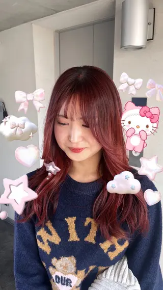 ロング ハイトーン/ゆるふわ 🧚𖥔ׁTOMO♡のヘアスタイル