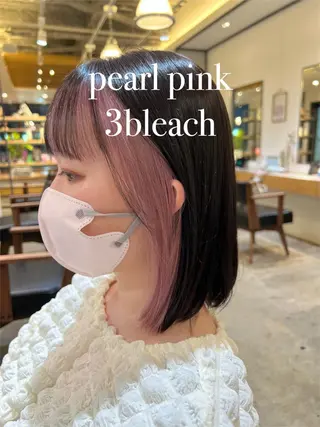 ミディアム カラー Kana 🍋 ハイトーン【高円寺】のヘアスタイル