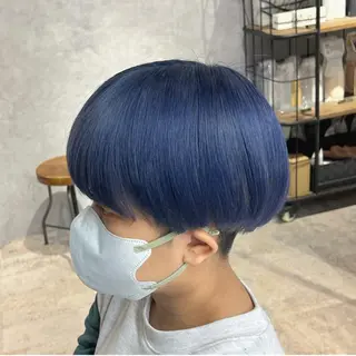ショート カラー ブリーチ&エクステ 🥀ケアカラー特化のヘアスタイル